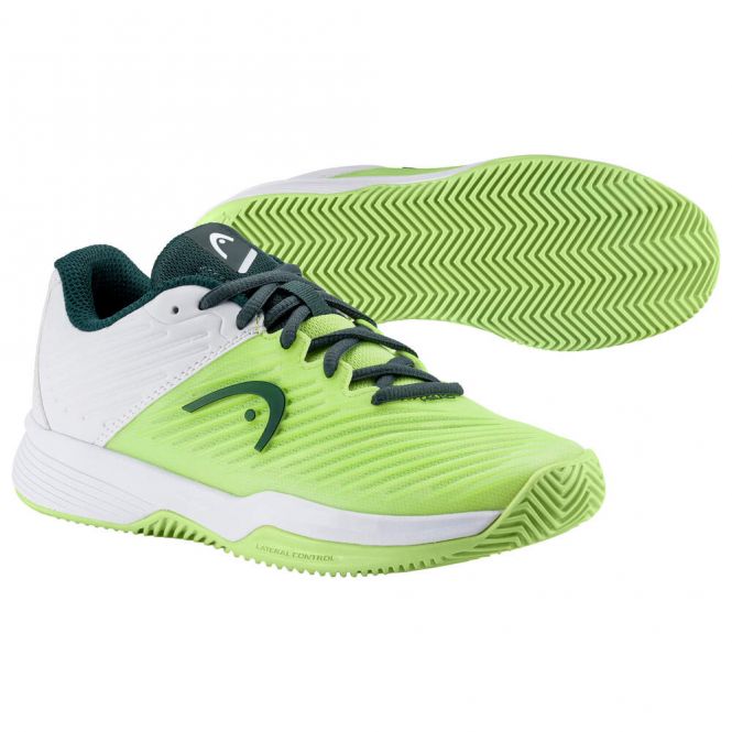 Head Revolt Pro 4.0 Clay Kinder Tennisschuh - Grün/Weiss 2023 Head Revolt Pro 4.0 Clay Kinder Tennisschuh - Grün/Weiss 2023