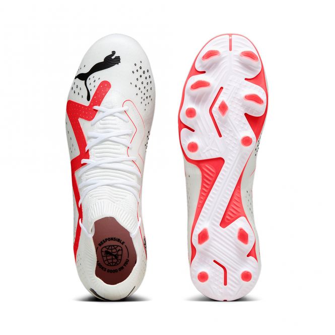 Puma FUTURE MATCH FG/AG Fussballschuh - white black fire red Puma FUTURE MATCH FG/AG Fussballschuh - white black fire red