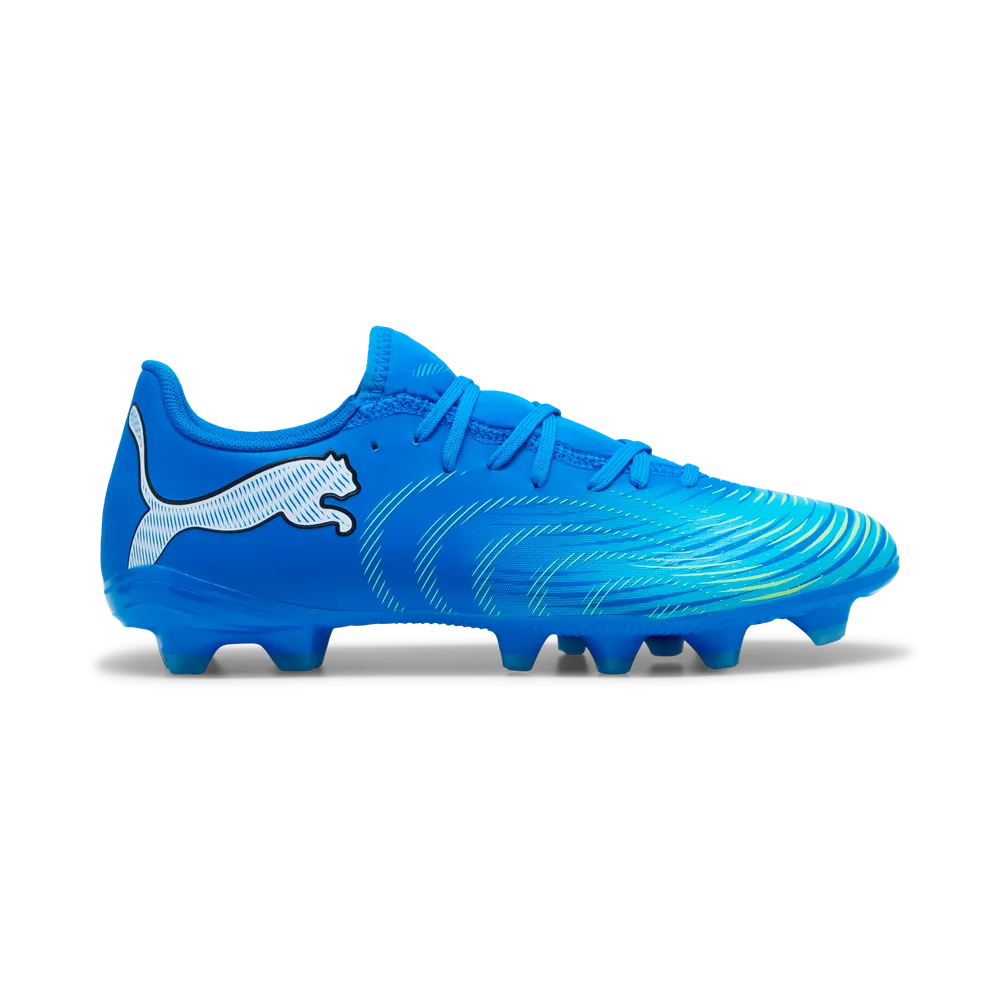 Puma FUTURE 9 PLAY FG/AG Fußballschuhe – Ultra Blue / White / Luminous Blue / Black