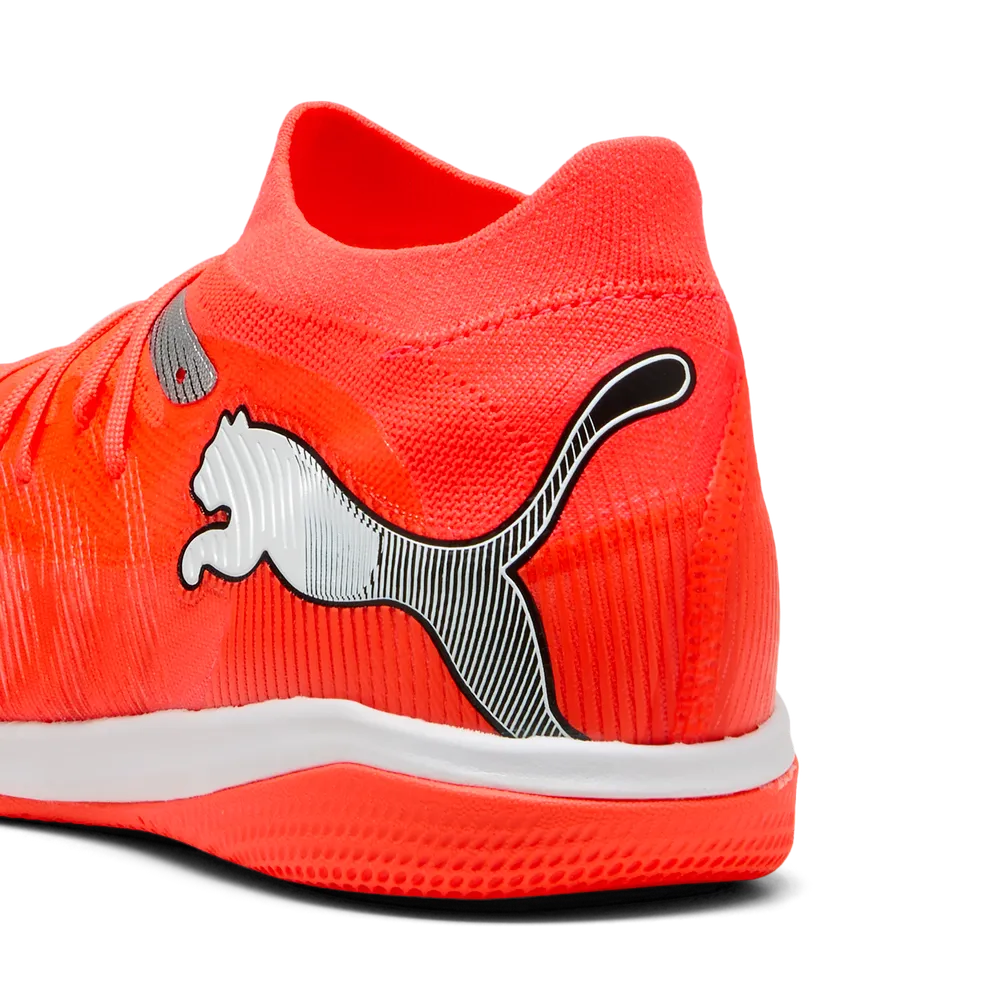 Puma FUTURE 9 MATCH IT Hallenfußballschuhe – Glowing Red/White/Black/Sliver Puma FUTURE 9 MATCH IT Hallenfußballschuhe – Glowing Red/White/Black/Sliver