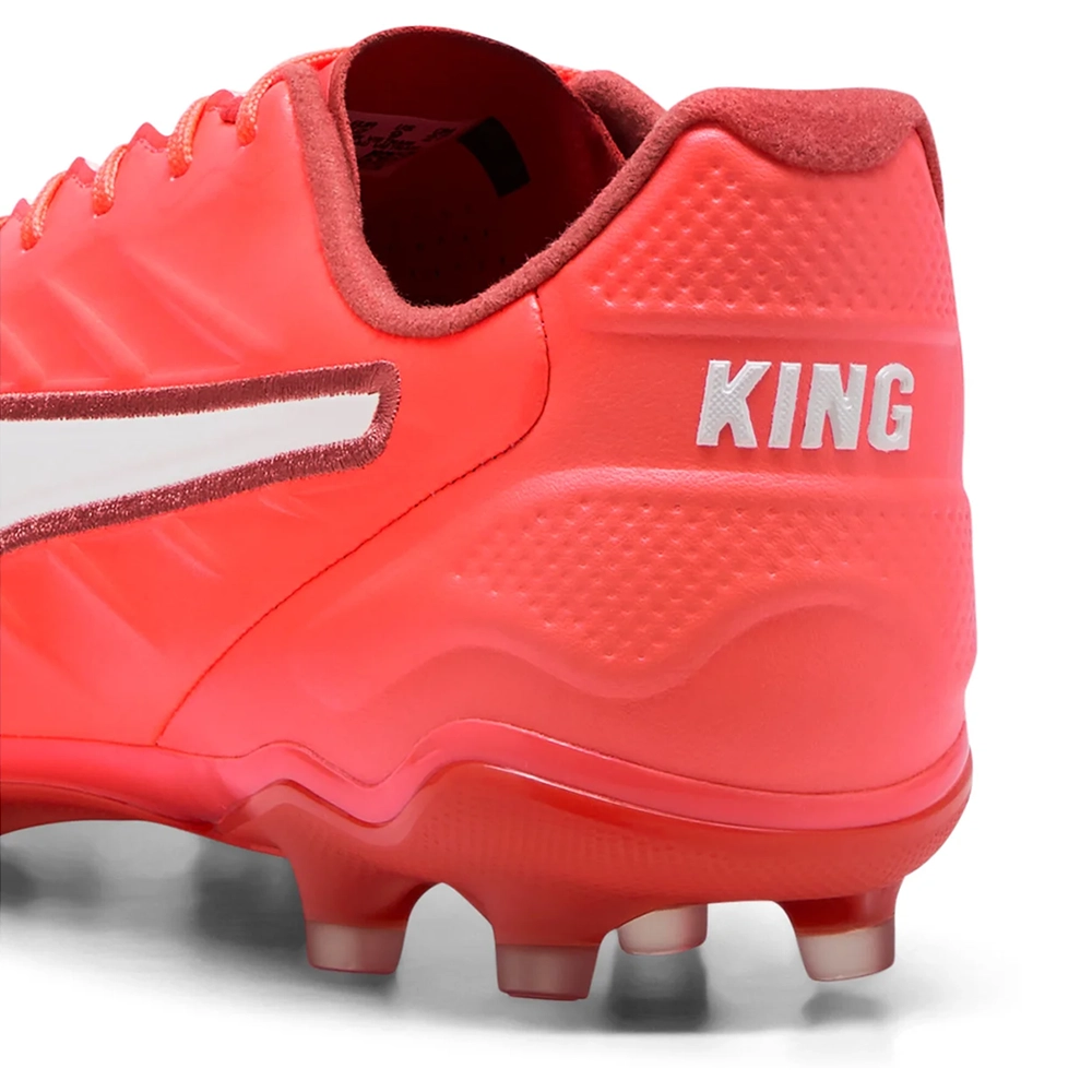Puma KING PRO FG/AG Fußballschuhe – Glowing Red / White / Red Fire