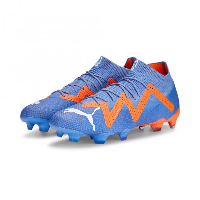 Puma FUTURE ULTIMATE FG/AG Fussballschuh - Blue Glimmer White Ultra Orange Puma FUTURE ULTIMATE FG/AG Fussballschuh - Blue Glimmer White Ultra Orange