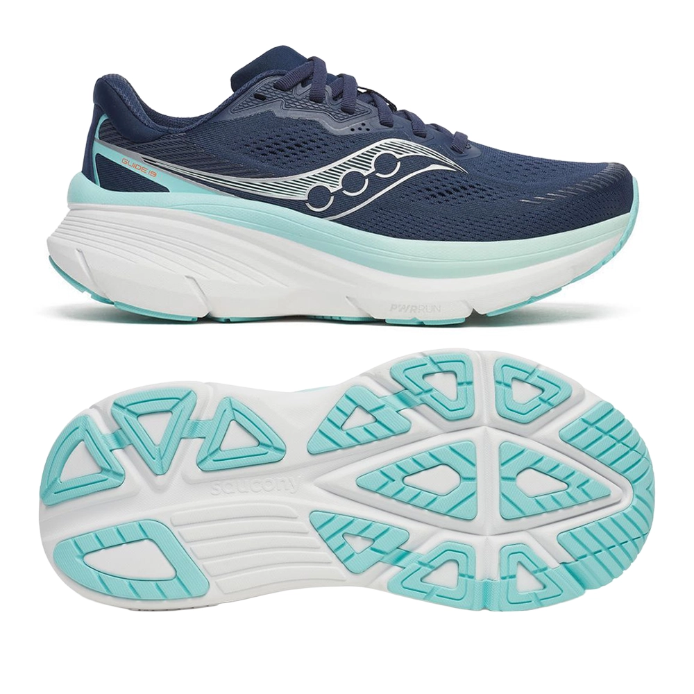 saucony Guide 19 Damen Stabilität-Laufschuh - Navy | Aqua