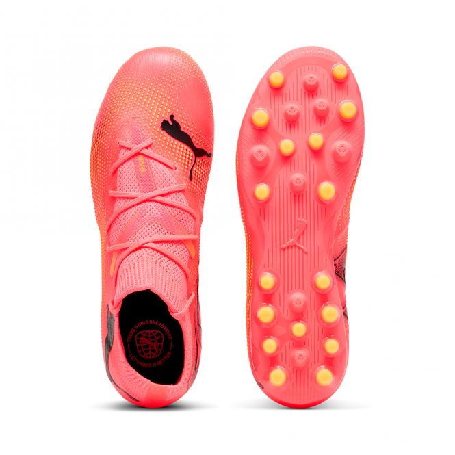 Puma FUTURE 7 MATCH MG JR Rasen + Kunstrasenschuh - Sunset Glow/Black Sun Stream