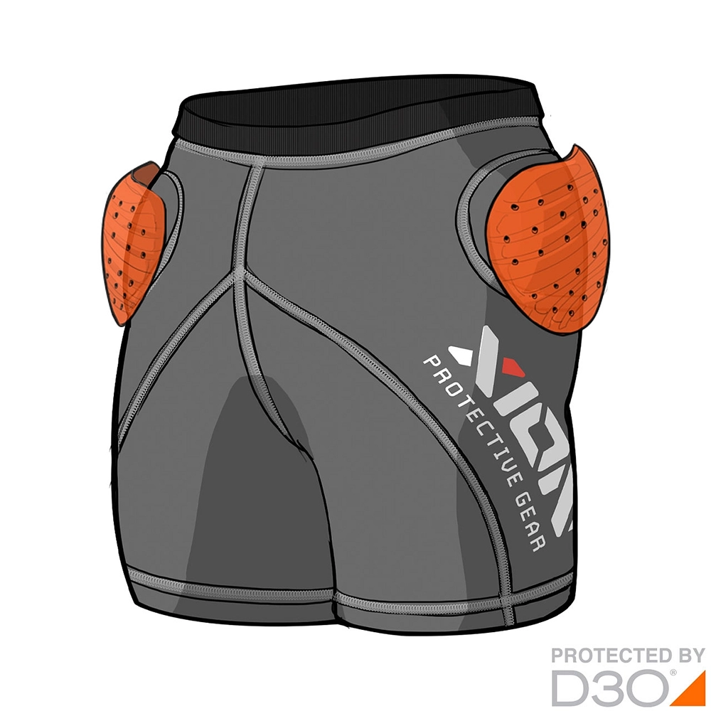 XION Shorts Freeride-Evo Damen Hüft- & Steißbeinprotektor