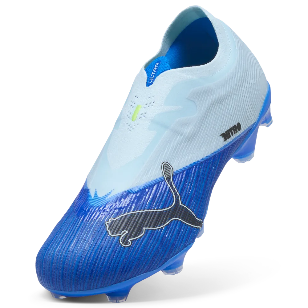 Puma ULTRA NITRO 7 MATCH LL FG/AG Unisex Fußballschuhe – Ultra Blue / Icy Blue / Black / Lime Squeeze