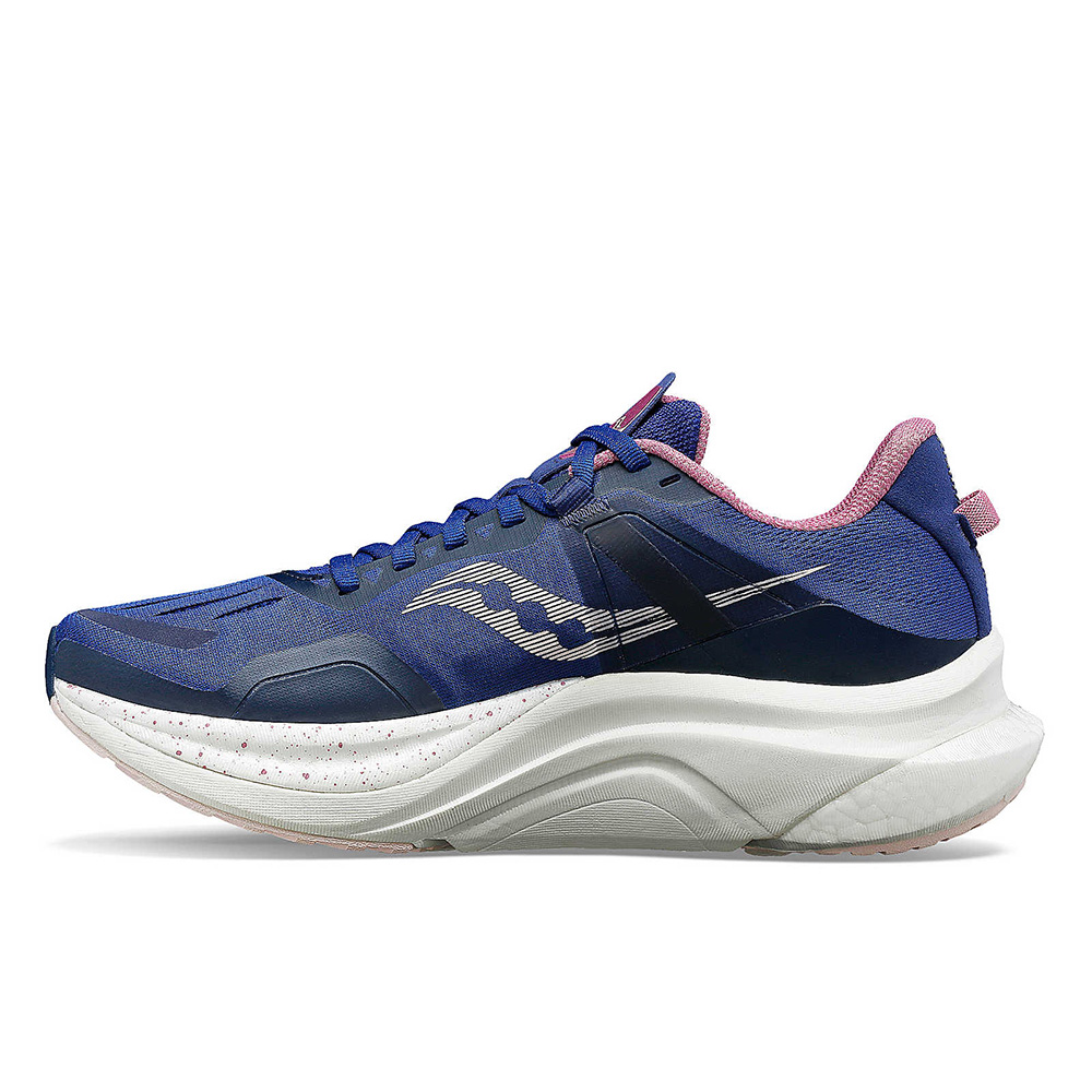 saucony Tempus Damen Stabilität Laufschuh - Navy | Orchid