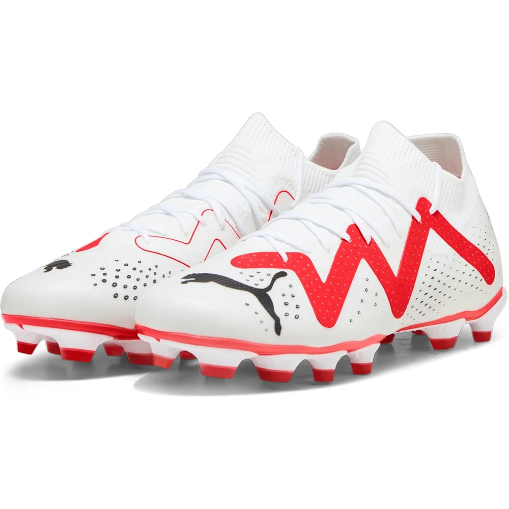Puma FUTURE MATCH FG/AG Fussballschuh - White/Black/Fire Orchid Puma FUTURE MATCH FG/AG Fussballschuh - White/Black/Fire Orchid