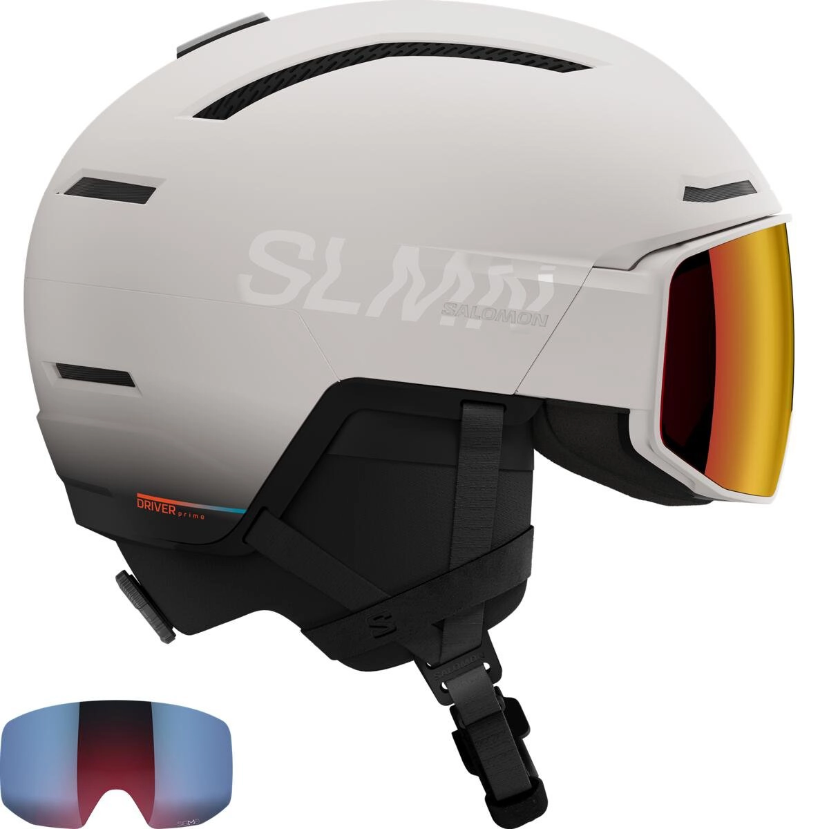 Salomon DRIVER PRIME SIGMA PLUS Skihelm mit Visier - grey violet