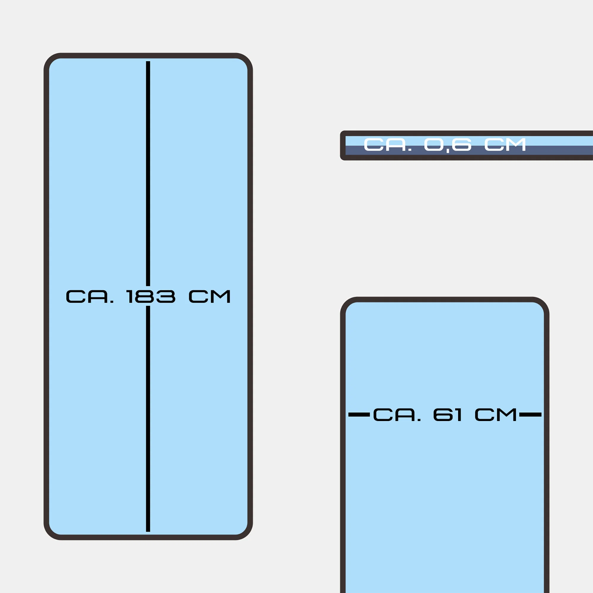 Deuser® Yoga Matte TPE - verschiedene Farben