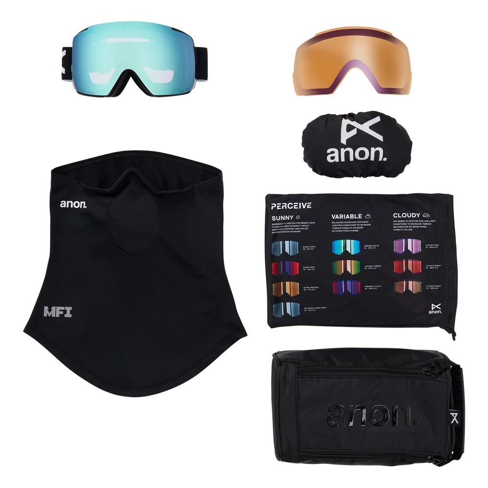 ANON M5 Goggles Skibrille + Bonus Lens + MFI® Face Mask ANON M5 Goggles Skibrille + Bonus Lens + MFI® Face Mask