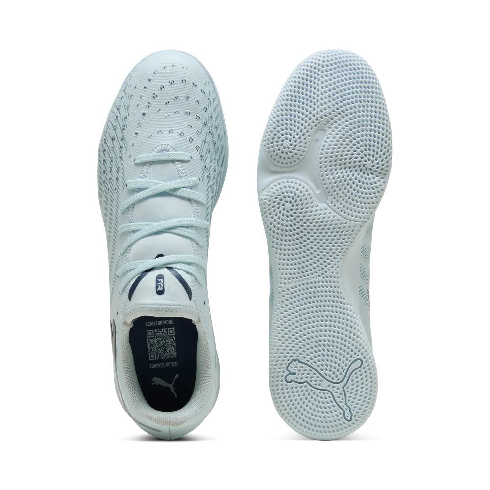 Puma FUTURE 9 PLAY IT Hallenfußballschuhe – Icy Blue/Jewel