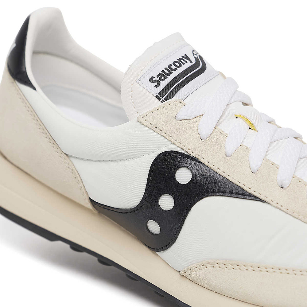 Saucony Trainer 80 Unisex Sneaker - Classic | White | Black Saucony Trainer 80 Unisex Sneaker - Classic | White | Black