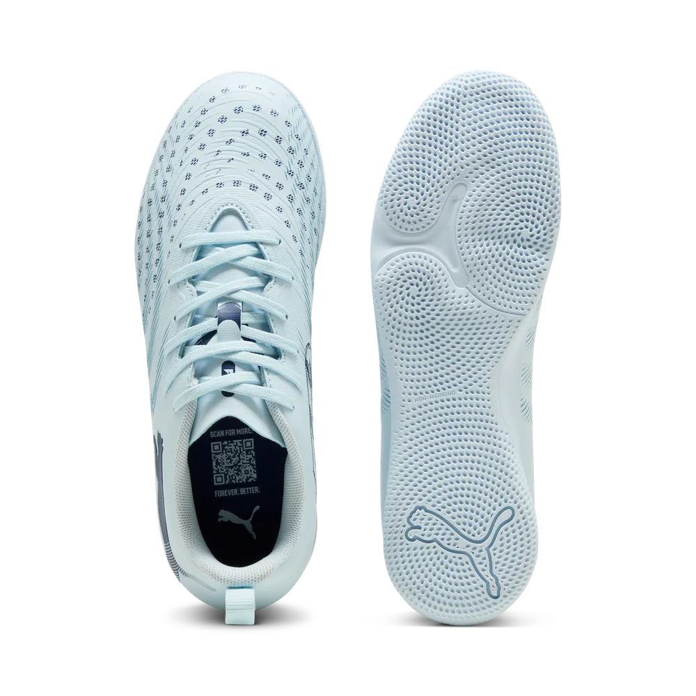 Puma FUTURE 9 PLAY IT Jr Hallenfußballschuhe Kinder – Icy Blue/Jewel Puma FUTURE 9 PLAY IT Jr Hallenfußballschuhe Kinder – Icy Blue/Jewel