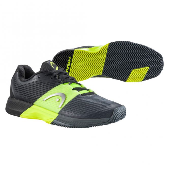 Head Revolt Pro 4.0 Clay Herren Tennisschuh - schwarz gelb Head Revolt Pro 4.0 Clay Herren Tennisschuh - schwarz gelb