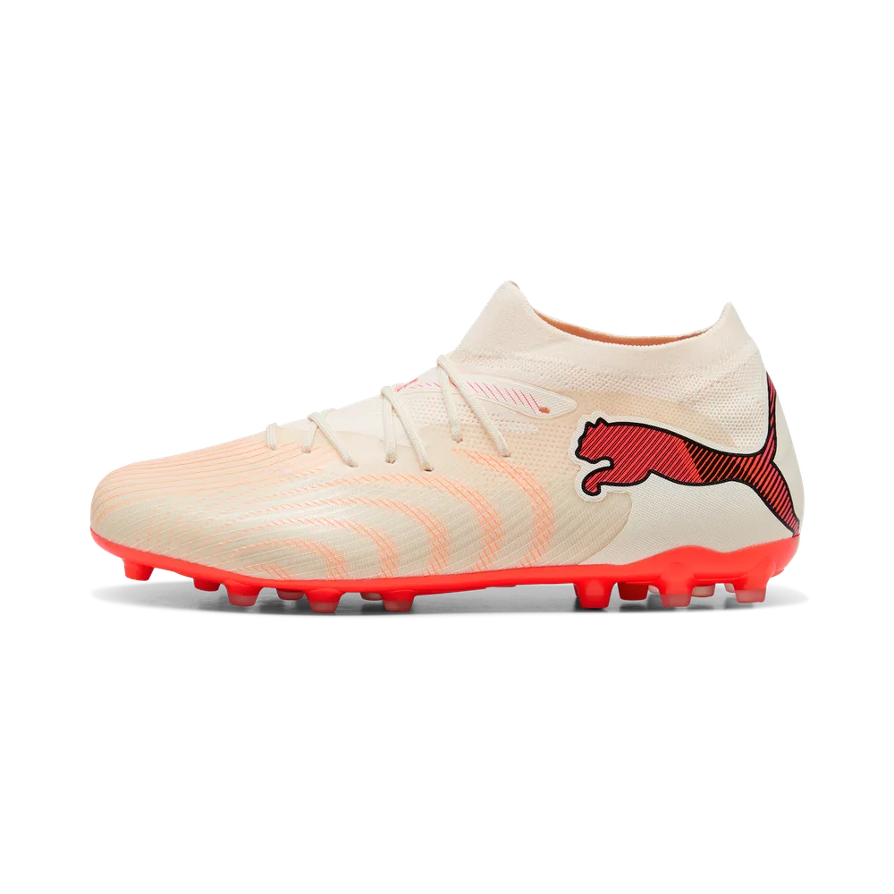 Puma FUTURE 9 MATCH MG Fußballschuhe – Sugared Almond / White Ultra Red / Black