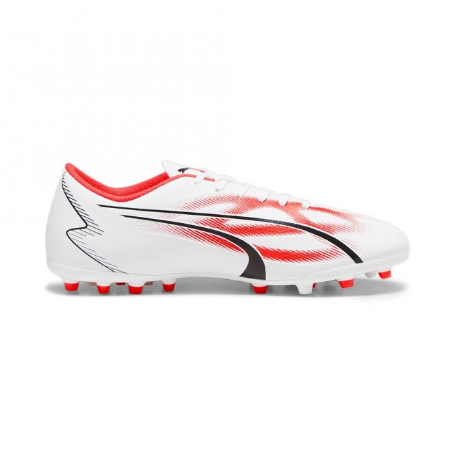 Puma ULTRA PLAY MG Rasen + Kunstrasenschuh - white black fire red Puma ULTRA PLAY MG Rasen + Kunstrasenschuh - white black fire red