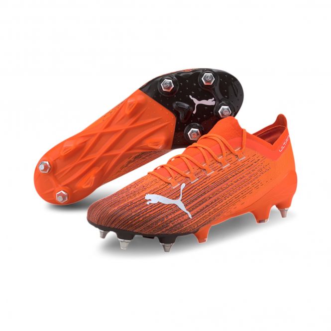 Puma ULTRA 1.1 MxSG Stollenschuh shocking orange schwarz Puma ULTRA 1.1 MxSG Stollenschuh shocking orange schwarz