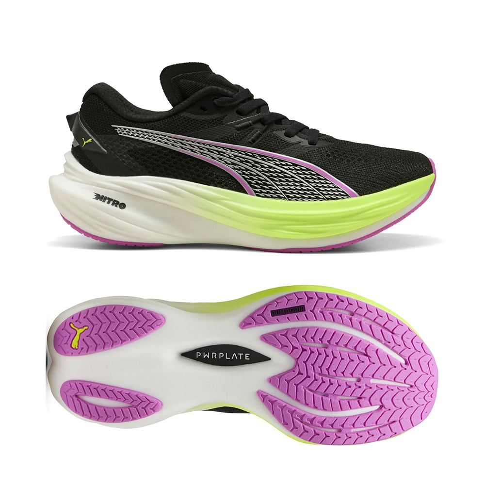 Puma Deviate NITRO 3 Wns - Black-Yellow - Laufschuhe für Damen