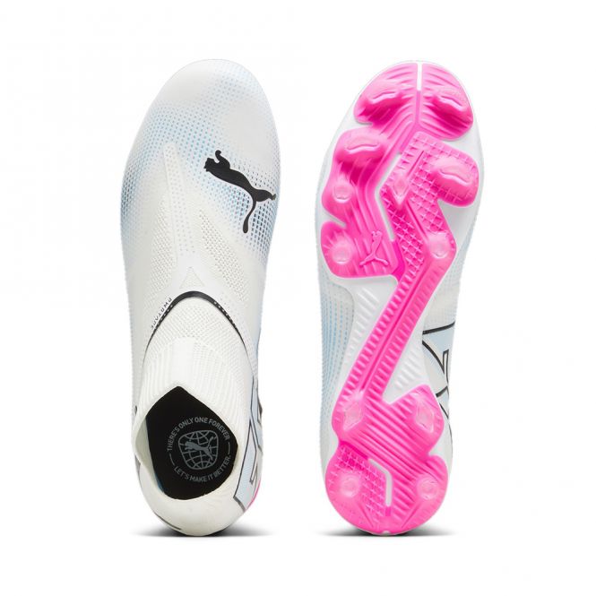Puma FUTURE 7 MATCH+ LL FG/AG Fussballschuh - white poison pink Puma FUTURE 7 MATCH+ LL FG/AG Fussballschuh - white poison pink