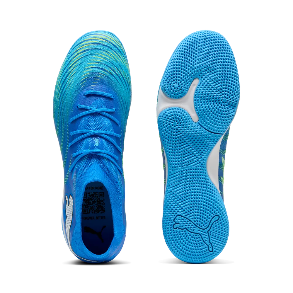 Puma FUTURE 9 MATCH IT Fußballschuhe – Ultra Blue / White / Luminous Blue / Black