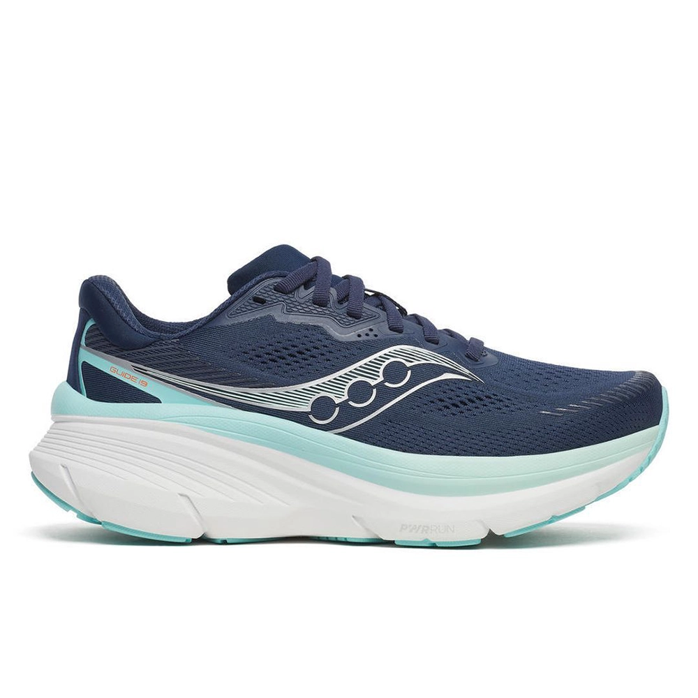 saucony Guide 19 Damen Stabilität-Laufschuh - Navy | Aqua saucony Guide 19 Damen Stabilität-Laufschuh - Navy | Aqua