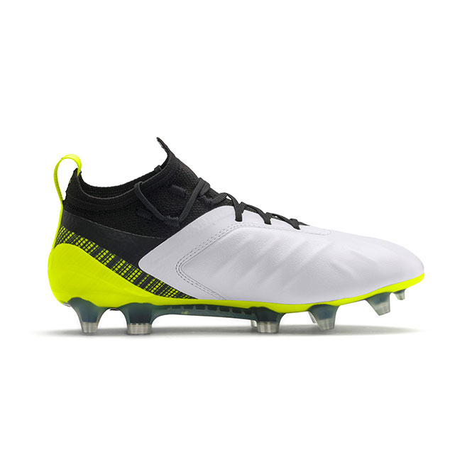 Puma One 5.1 FG/AG Jr Gelb Schwarz Weiß