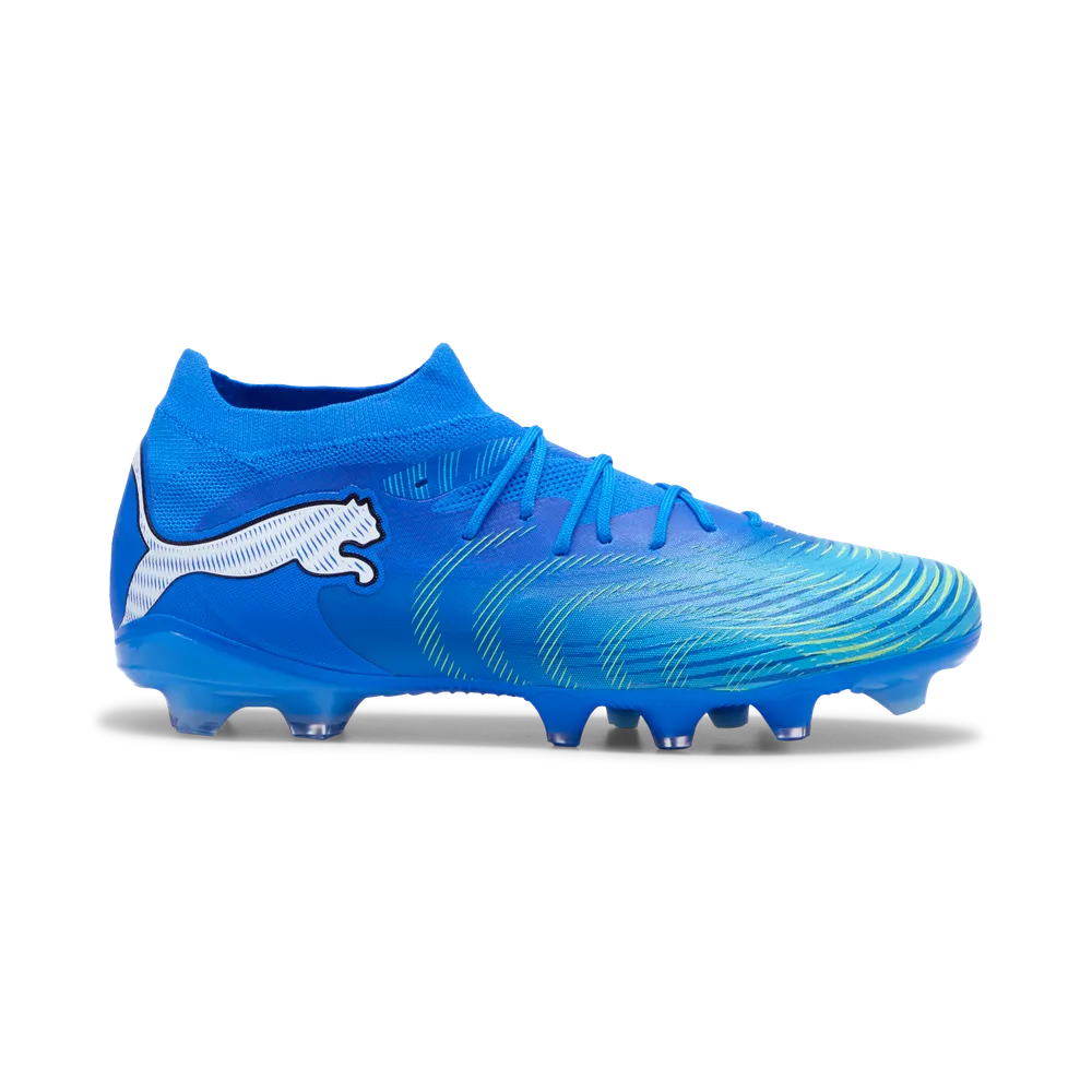 Puma FUTURE 9 MATCH FG/AG Fußballschuhe – Ultra Blue / White / Luminous Blue / Black