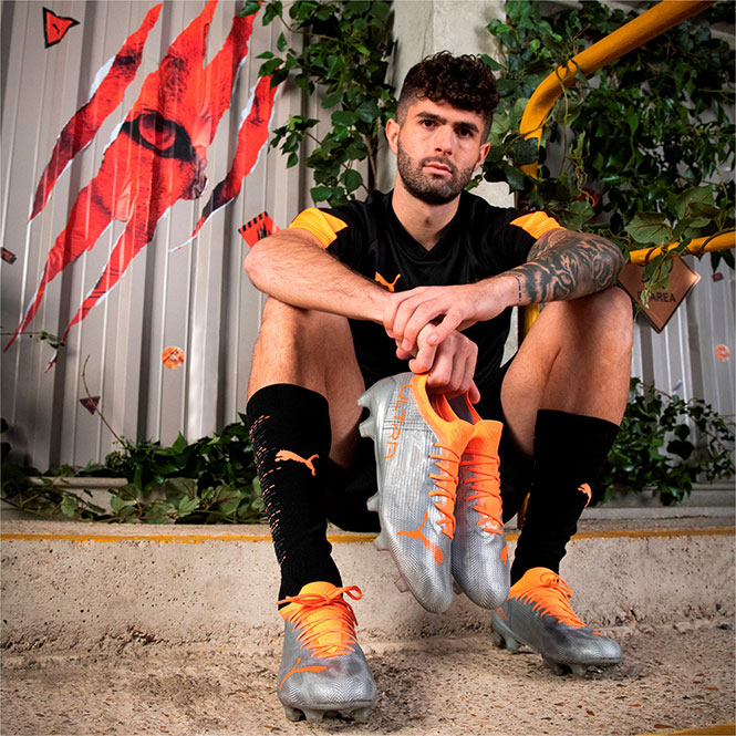 Puma ULTRA 1.4 FG/AG Fussballschuh - diamond silver neon citrus Puma ULTRA 1.4 FG/AG Fussballschuh - diamond silver neon citrus