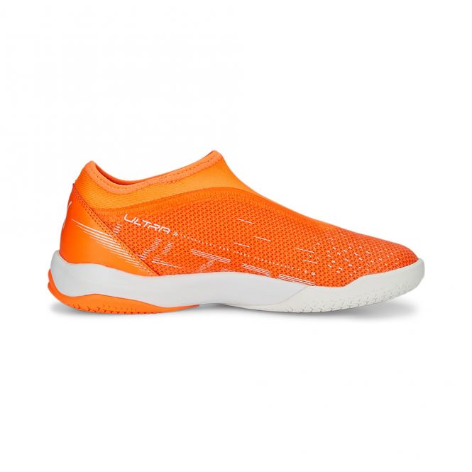 Puma ULTRA MATCH LL + Mid IT Jr. Hallenschuh - orange white blue glimmer