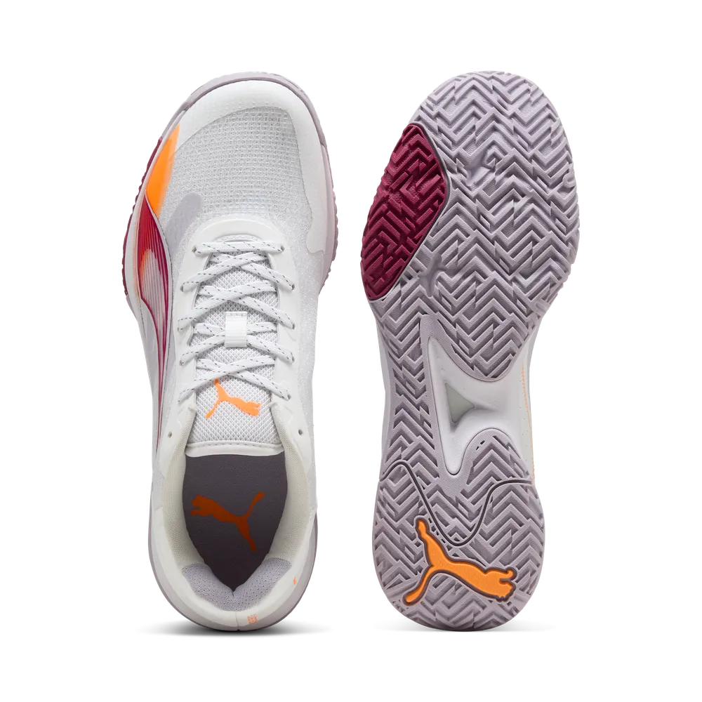 PUMA Accelerate Turbo 4 White Berry/Lilac/Fire - Handballschuhe Damen