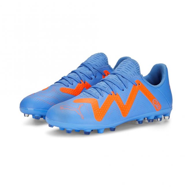 Puma FUTURE PLAY MG JR Rasen + Kunstrasenschuh - blue glimmer white ultra orange Puma FUTURE PLAY MG JR Rasen + Kunstrasenschuh - blue glimmer white ultra orange