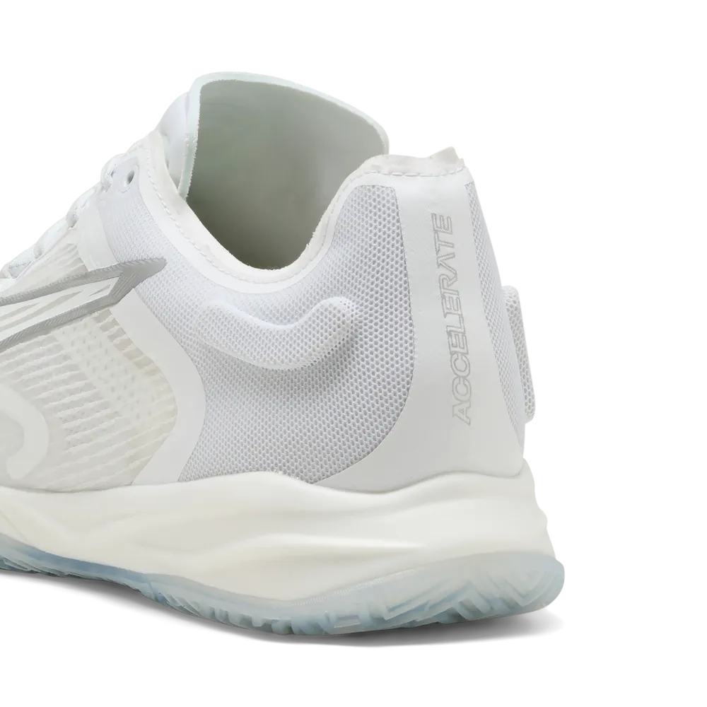 PUMA Accelerate NITRO™ SQD 4 White/Silver - Handballschuhe Herren