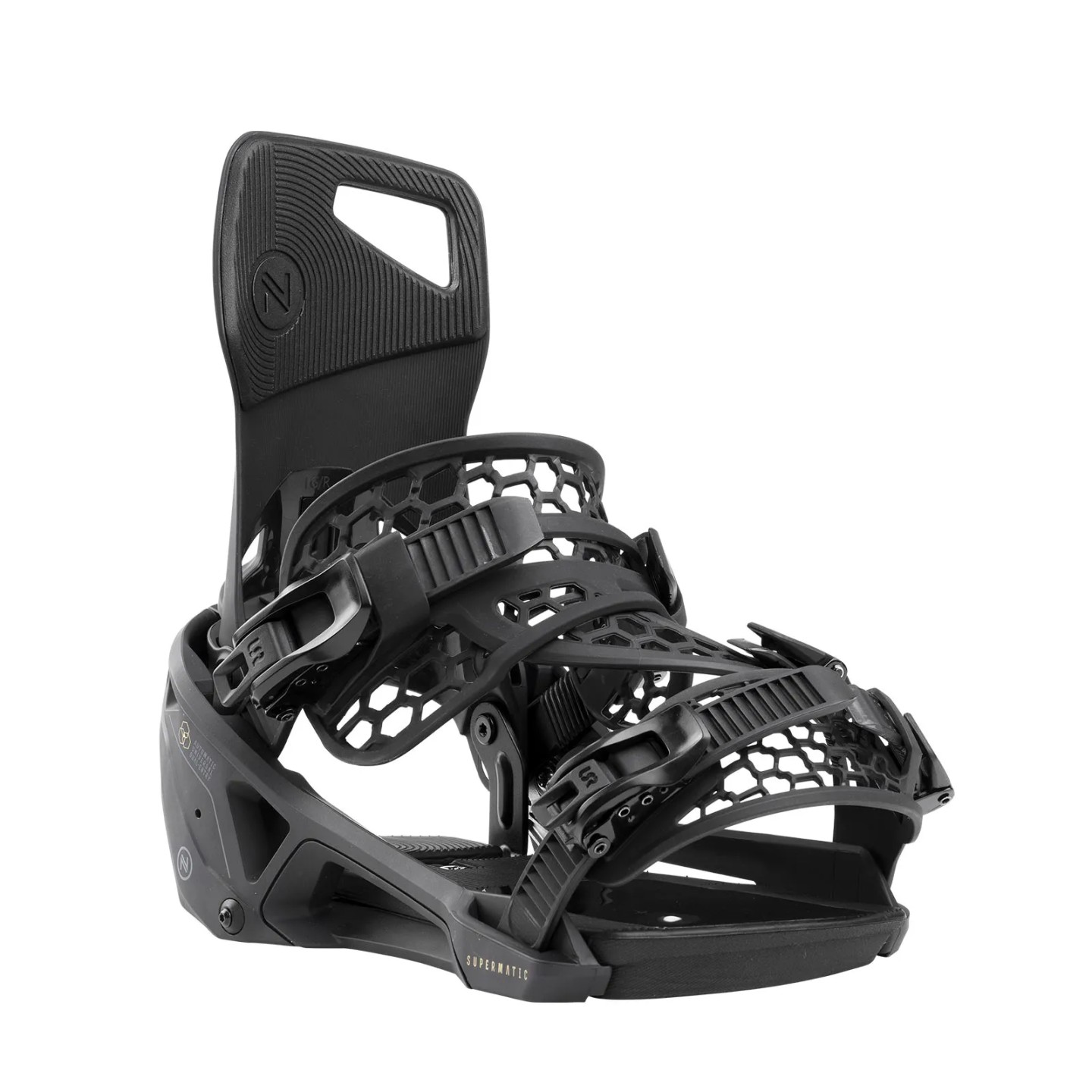 Nidecker Supermatic Snowboard Bindung schwarz (gebraucht - sehr guter Zustand) Nidecker Supermatic Snowboard Bindung schwarz (gebraucht - sehr guter Zustand)