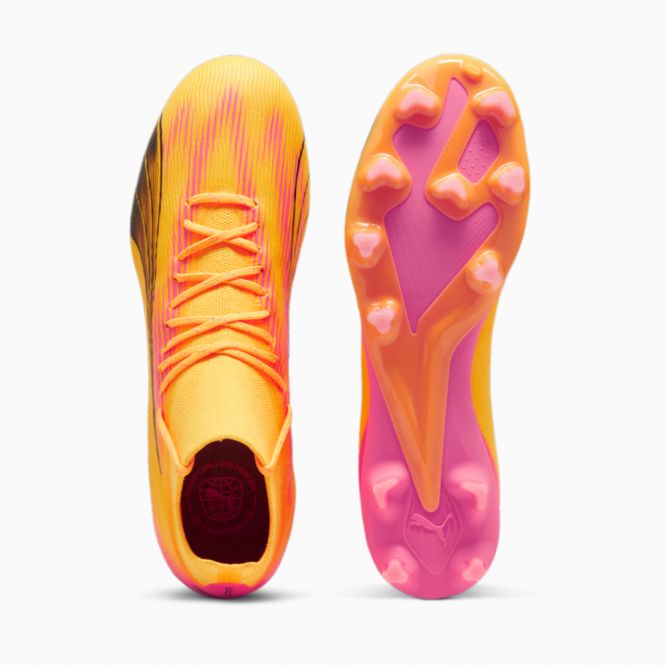 Puma ULTRA PRO FG/AG Fussballschuh - Sun Stream Black-Sunset Glow