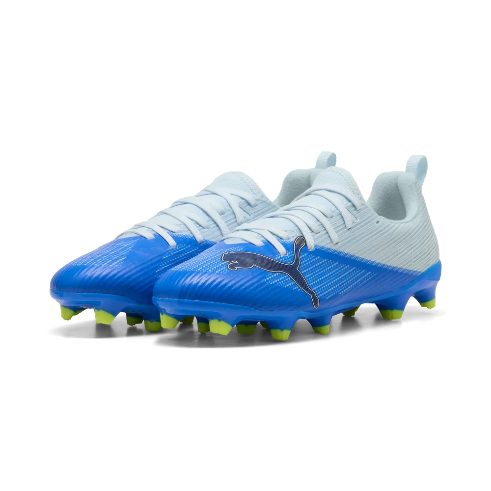 Puma ULTRA 7 MATCH FG/AG Fußballschuhe Kinder – Ultra Blue / Icy Blue / Black / Lime Squeeze