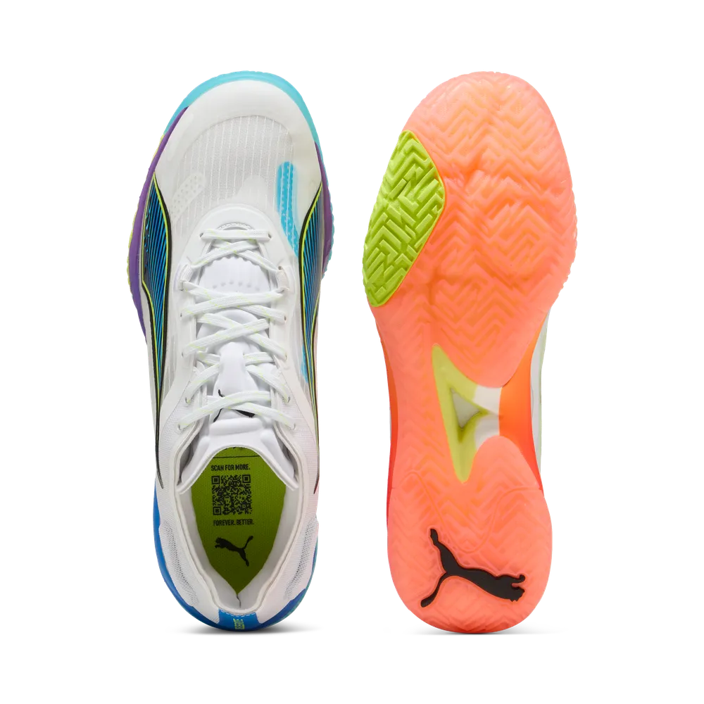 PUMA Accelerate NITRO™ SQD 4 Game On White/Red/Blue - Handballschuhe Herren PUMA Accelerate NITRO™ SQD 4 Game On White/Red/Blue - Handballschuhe Herren