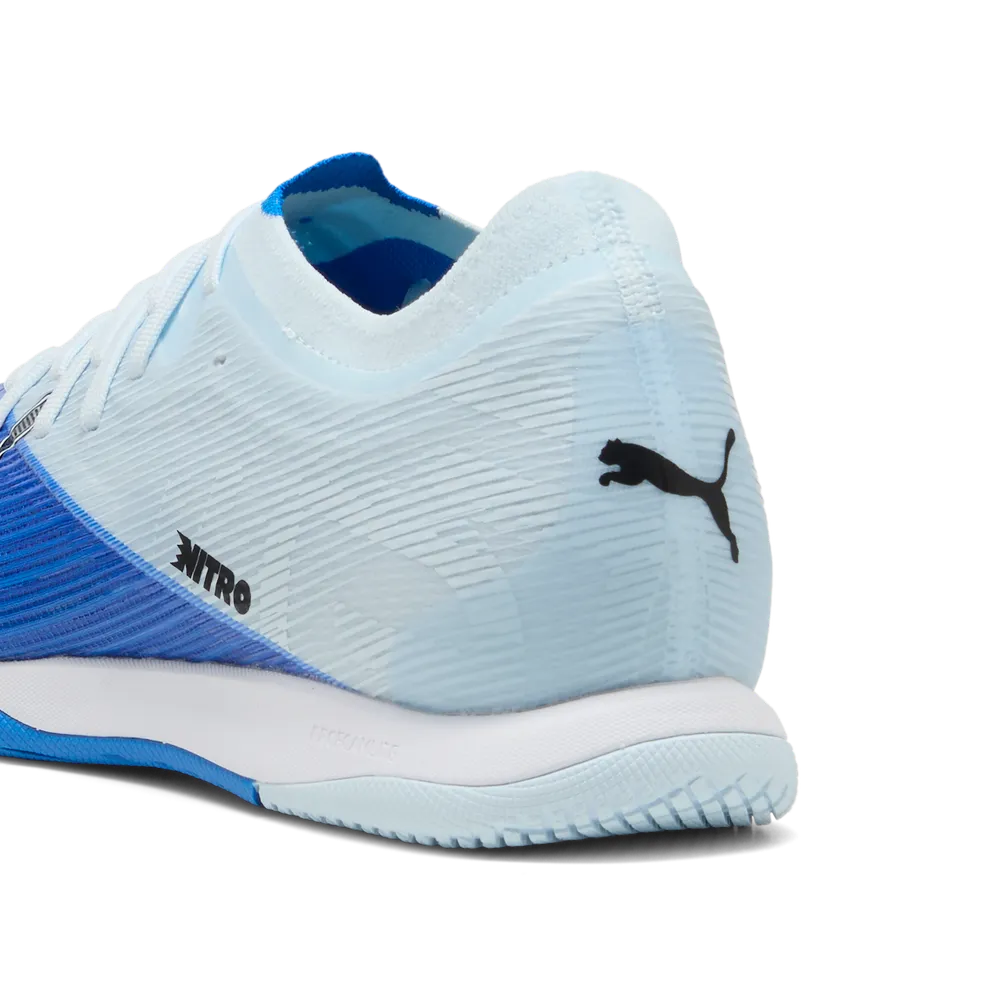 Puma ULTRA NITRO 7 MATCH IT Hallenfußballschuhe – Ultra Blue / Icy Blue / Black / Lime Squeeze