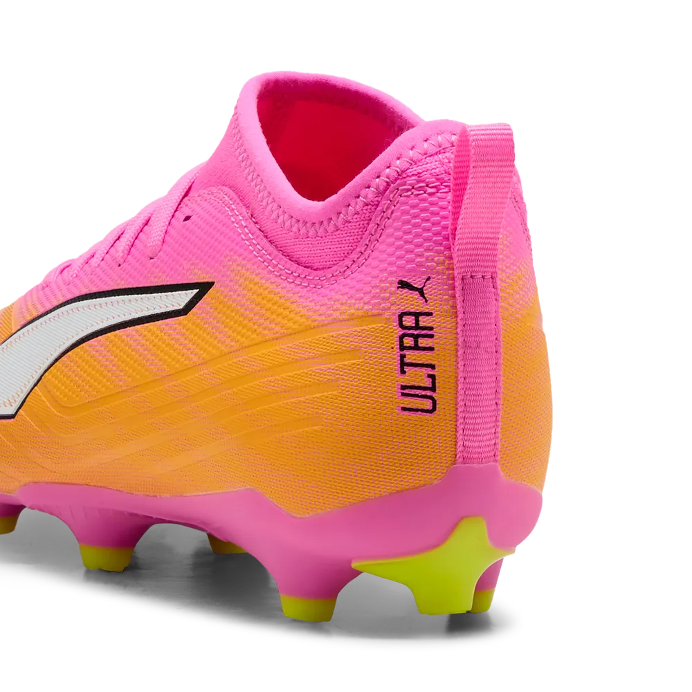 Puma ULTRA 6 MATCH FG/AG Jr Fußballschuhe Kinder – Poison Pink/White/Aqua/Black 