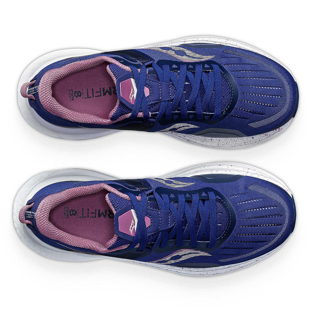 saucony Tempus Damen Stabilität Laufschuh - Navy | Orchid