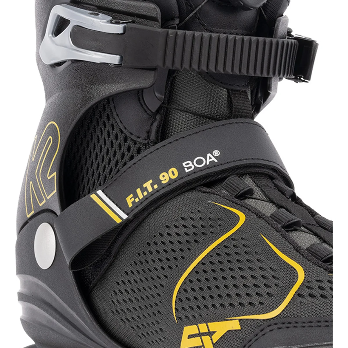 K2 F.I.T. 90 BOA Herren Inline Skate - gray/mustard