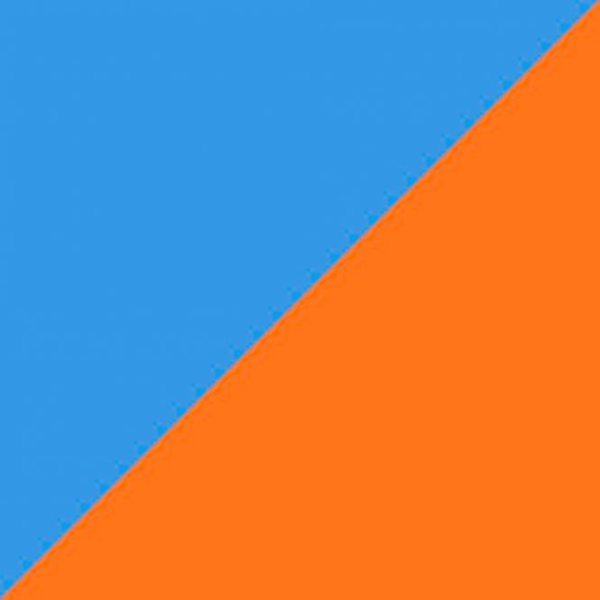 Puma FUTURE PLAY IT Hallenschuh - blue glimmer white ultra orange