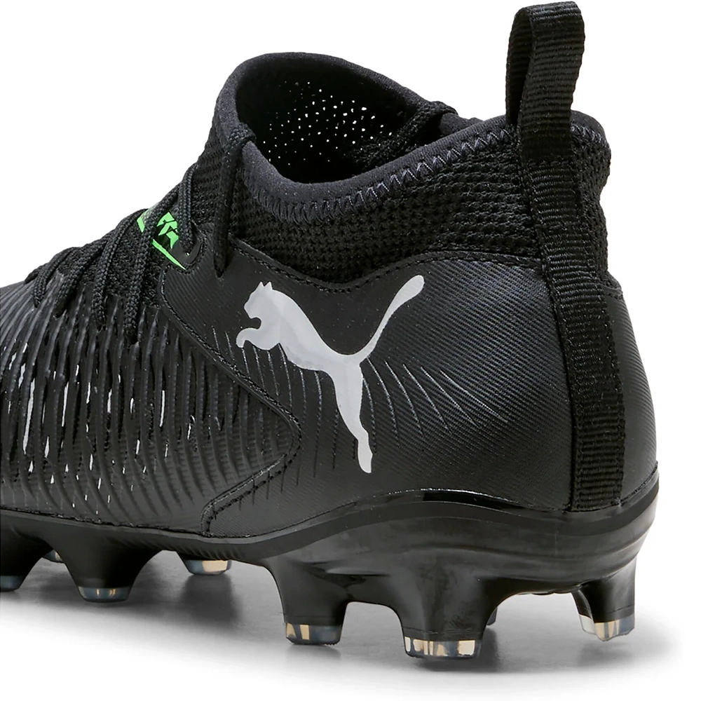 Puma FUTURE 8 MATCH FG/AG Jr Fußballschuhe Kinder - Black Silver/Fluo Green