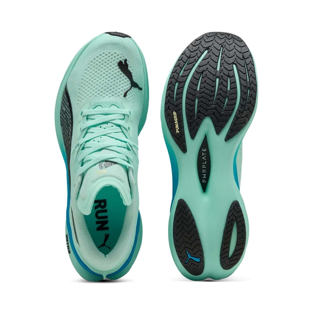 Puma Deviate NITRO™ 3 - Mint Melt/Speed Blue - Laufschuhe für Herren