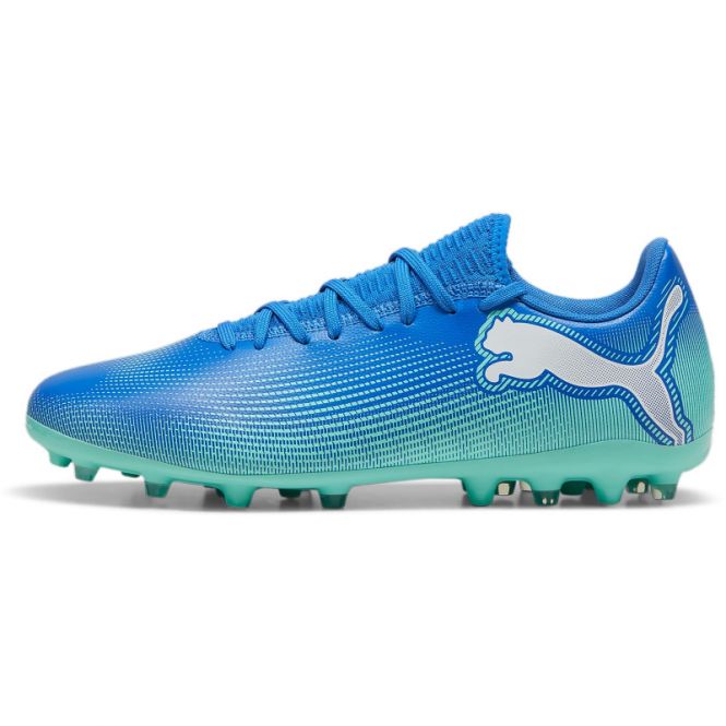 Puma FUTURE 7 PLAY MG Rasen + Kunstrasenschuh - Bluemazing White-Electric Peppermint