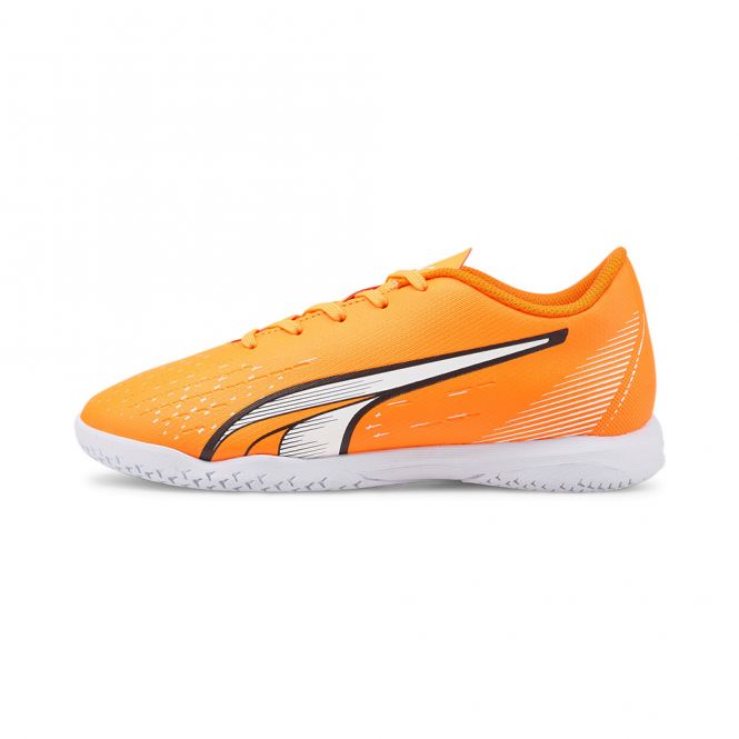 Puma ULTRA PLAY IT JR Hallenschuh - orange white blue glimmer Puma ULTRA PLAY IT JR Hallenschuh - orange white blue glimmer