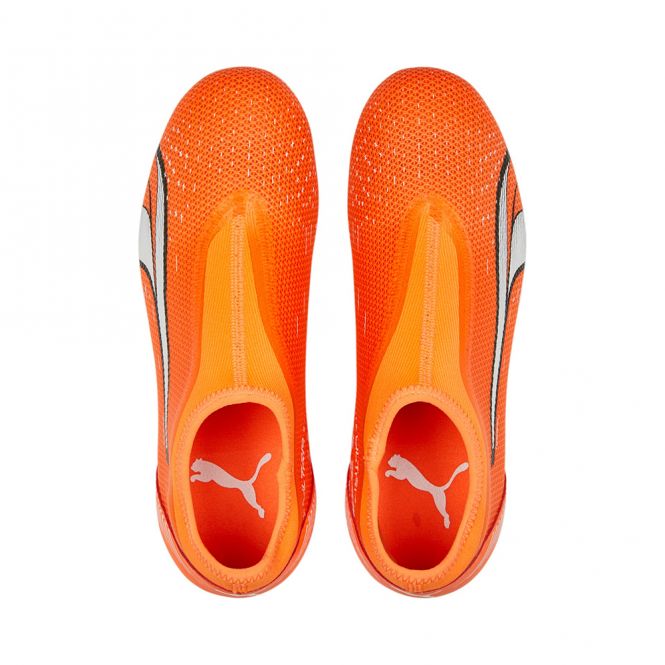Puma ULTRA MATCH LL FG/AG JR Fussballschuh - ultra orange white blue glimmer Puma ULTRA MATCH LL FG/AG JR Fussballschuh - ultra orange white blue glimmer