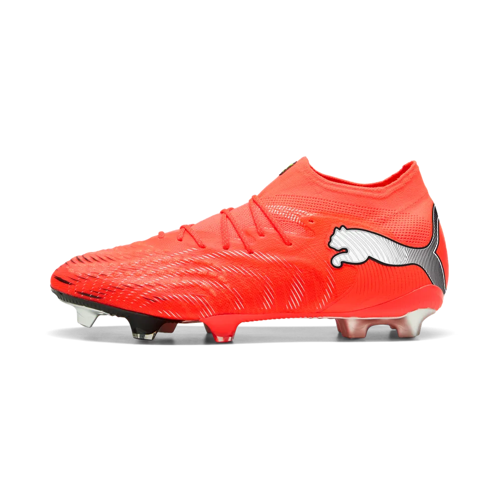 Puma FUTURE 9 ULTIMATE FG Fußballschuhe – Glowing Red/White/Black/Sliver