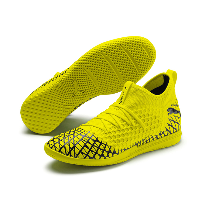 Puma Future 4.3 Netfit IT Hallenschuh Gelb Schwarz Puma Future 4.3 Netfit IT Hallenschuh Gelb Schwarz