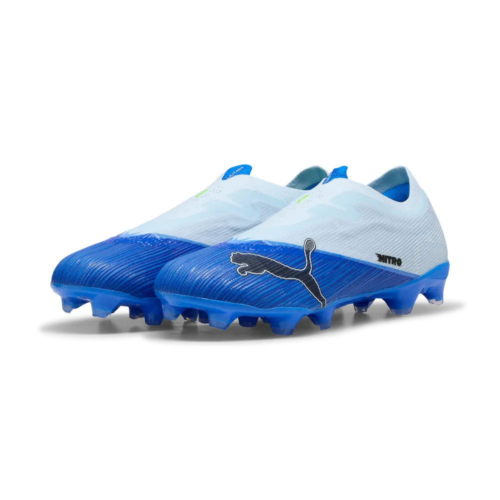 Puma ULTRA NITRO 7 MATCH LL FG/AG Unisex Fußballschuhe – Ultra Blue / Icy Blue / Black / Lime Squeeze